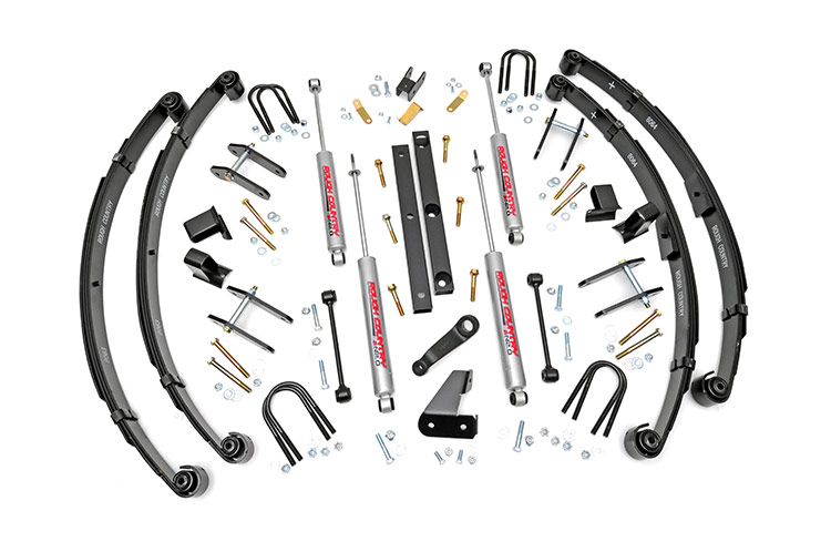 RC 4.5-inch Suspension Lift System (Military Wrap Leaf Springs) 618.2 (Full Kit)