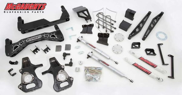 McGaughy’s 7″ Premium Black Stainless Steel Lift Kit Part #50701 (Full Kit)